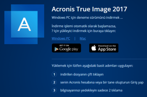 Acronis True image ile Yedek Alma 34